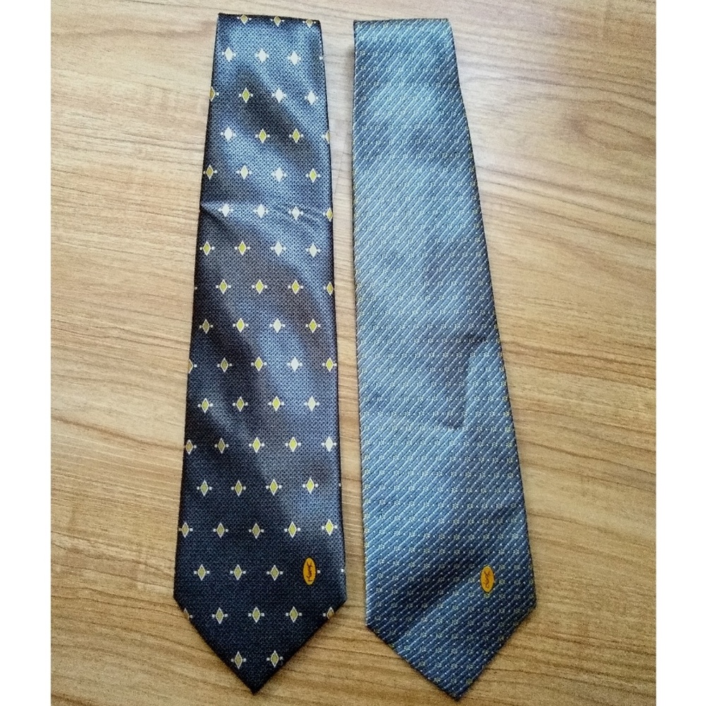 SOLD Yves Saint Laurent Luxury Silk Tie Bundle